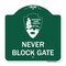 Signmission National Park Service-Permit Parking Only, Green & White Aluminum Sign, 18" x 18", GW-1818-23863 A-DES-GW-1818-23863 - alternate 1